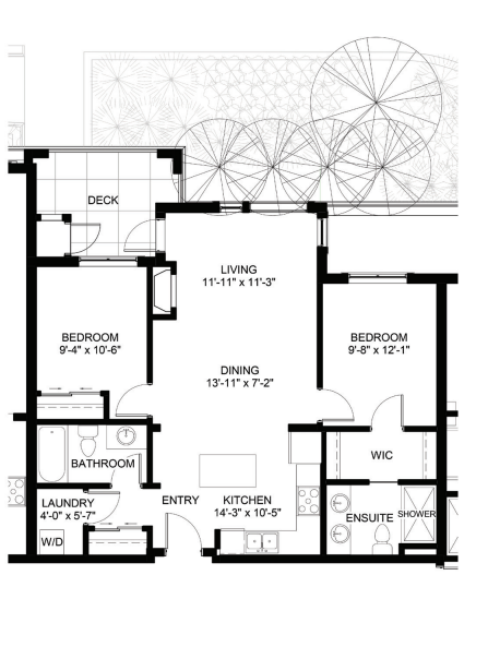 Two Bedroom Plan BR